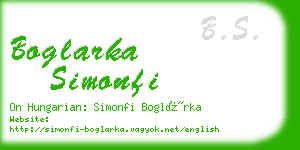 boglarka simonfi business card